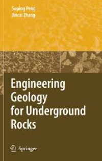 Image of Engineering Geology for Underground Rocks