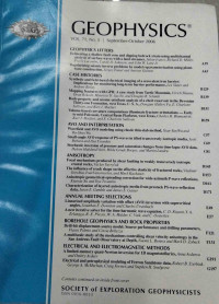 Image of Geophysics: Journal of the Society of Exploration Geophysicist Vol. 71, No. 5 Ed. September-October2006