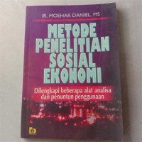 Image of Metode Penelitian Sosial Ekonomi